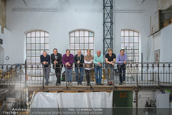 Fotoshooting zu Ladies Night - Kunsthalle Berndorf, NÖ - Di 09.02.2021 - Gruppenfoto Darsteller (Kristina SPRENGER, Christoph FÄLBL, Mic40