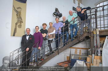 Fotoshooting zu Ladies Night - Kunsthalle Berndorf, NÖ - Di 09.02.2021 - Gruppenfoto Darsteller (Kristina SPRENGER, Christoph FÄLBL, Mic43