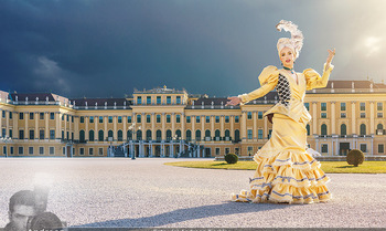 Spaziergang mit Tamara Mascara - Schloss Schönbrunn, Wien - Do 18.03.2021 - Tamara MASCARA (alias Raphael MASSARO)1