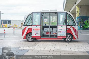 Selbstfahrender Autobus - Seestadt Aspern, Wien - Do 27.05.2021 - Selbstfahrender Bus in der Seestadt11