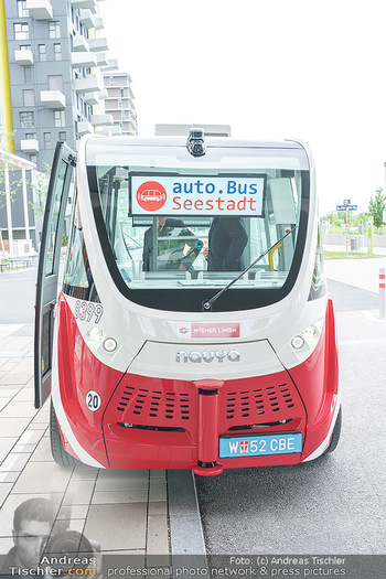 Selbstfahrender Autobus - Seestadt Aspern, Wien - Do 27.05.2021 - Selbstfahrender Bus in der Seestadt14