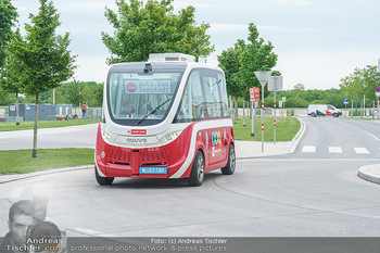 Selbstfahrender Autobus - Seestadt Aspern, Wien - Do 27.05.2021 - Selbstfahrender Bus in der Seestadt22