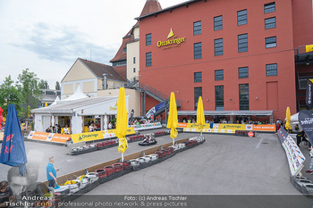 Art of Cart Formular Gastronomie - Ottakringer Brauerei, Wien - Sa 12.06.2021 - Blick auf die Rennstrecke, Rennbahn, Rennautos, Carts46