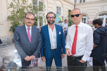 Mauro Maloberti Geburtstag - Pizzeria Regina Margherita, Wien - Mi 16.06.2021 - Baker Fattah HUSSEN, Mauro MALOBERTI, Leigh TURNER6