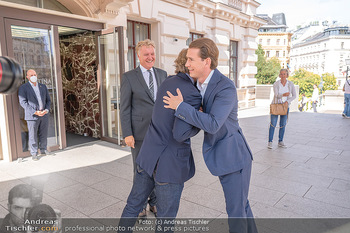 Sebastian Kurz Privatführung - Albertina, Wien - Mo 23.08.2021 - Trevor Dow TRAINA, Klaus Albrecht SCHRÖDER, Sebastian KURZ18