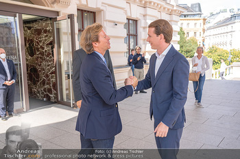 Sebastian Kurz Privatführung - Albertina, Wien - Mo 23.08.2021 - Trevor Dow TRAINA, Klaus Albrecht SCHRÖDER, Sebastian KURZ19