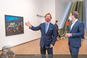 Sebastian Kurz Privatführung - Albertina, Wien - Mo 23.08.2021 - Trevor Dow TRAINA, Sebastian KURZ32