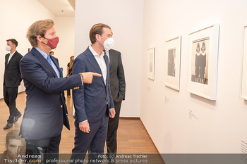 Sebastian Kurz Privatführung - Albertina, Wien - Mo 23.08.2021 - Trevor Dow TRAINA, Sebastian KURZ34