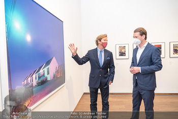 Sebastian Kurz Privatführung - Albertina, Wien - Mo 23.08.2021 - Trevor Dow TRAINA, Sebastian KURZ40