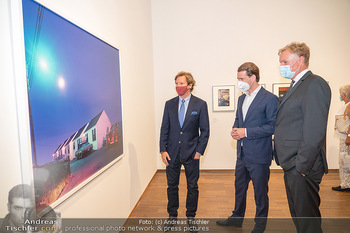 Sebastian Kurz Privatführung - Albertina, Wien - Mo 23.08.2021 - Trevor Dow TRAINA, Klaus Albrecht SCHRÖDER, Sebastian KURZ42