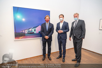 Sebastian Kurz Privatführung - Albertina, Wien - Mo 23.08.2021 - Trevor Dow TRAINA, Klaus Albrecht SCHRÖDER, Sebastian KURZ43