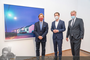 Sebastian Kurz Privatführung - Albertina, Wien - Mo 23.08.2021 - Trevor Dow TRAINA, Klaus Albrecht SCHRÖDER, Sebastian KURZ44