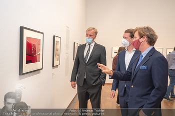 Sebastian Kurz Privatführung - Albertina, Wien - Mo 23.08.2021 - Trevor Dow TRAINA, Klaus Albrecht SCHRÖDER, Sebastian KURZ46