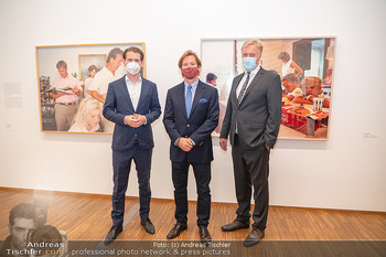 Sebastian Kurz Privatführung - Albertina, Wien - Mo 23.08.2021 - Trevor Dow TRAINA, Klaus Albrecht SCHRÖDER, Sebastian KURZ48