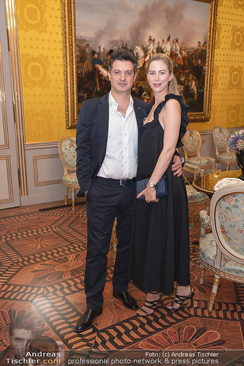 Ausstellungseröffnung american photography - Albertina, Wien - Mo 23.08.2021 - Kaveh AHI mit Ehefrau Anna53