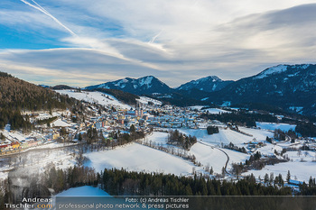 Luftbilder Mariazell - Mariazell - Do 27.01.2022 - Luftbilder Mariazell, Basilika, Skigebiet, Ortszentrum5