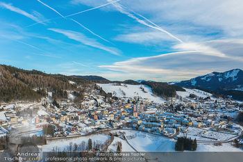 Luftbilder Mariazell - Mariazell - Do 27.01.2022 - Luftbilder Mariazell, Basilika, Skigebiet, Ortszentrum7