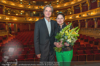 Abschiedsfest Roland Geyer - Theater an der Wien - Mi 09.03.2022 - Roland GEYER mit Ehefrau Gabriela15