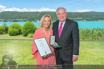 Ingrid Flick Großes Ehrenzeichen - Private Tennis Lounge, Wörthersee - Mo 06.06.2022 - Hermann SCHÜTZENHÖFER, Ingrid FLICK1