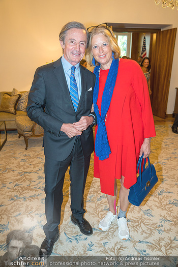 Independence Day Party - Residenz der US-Botschaft, Wien - Mi 06.07.2022 - Peter LAUNSKY-TIEFFENTHAL mit Ehefrau Gerda LAUNSKY-LUDVIK26