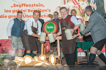 Kaiserwiesn Opening - Kaiserwiese beim Riesenrad, Wien - Do 22.09.2022 - Hans KNAUSS, Michael LUDWIG beim Bieranstich76