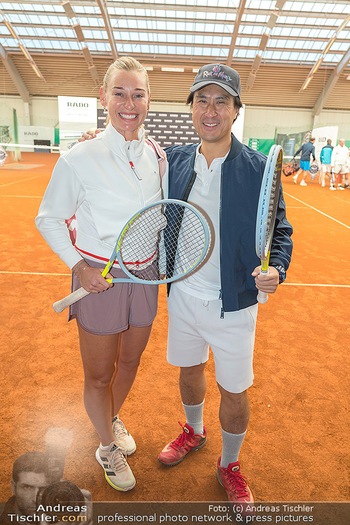 Rado Promis gegen Profis Tennis - Colony Tennisclub, Wien - So 23.10.2022 - Barbara Babsi SCHETT, Joo HYUNG-KI28