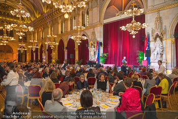 Eine Stadt. Ein Buch. Gala - Rathaus, Wien - Di 22.11.2022 - Publikum, gesetztes Dinner, runde Tische, Gäste im Rathaus26