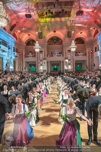 Jägerball - Hofburg, Wien - Mo 30.01.2023 - Einzug Ballkomitee, Eröffnungskomitee, Balleröffnung, Tanzpaar191