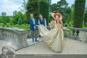 Fototermin Shakespeare in Love - Hermesvilla, Lainzer Tiergarten - Mi 03.05.2023 - Marcus GANSER, Elisabeth ENGSTLER, Alexander KUCHINKA41