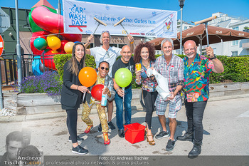 Kinderhilfe Carwash Day - McDonald´s Klosterneuburg - Fr 16.06.2023 - Gruppenfoto BANNIS STAMM RADLHER LUGNER KONSEL LUX SCHMITZ-ÖDEK1