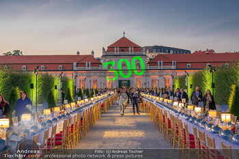 Fundraising Dinner - Belvedere, Wien - Di 05.09.2023 - lange Tafel, Dinner, Catering, Abendessen, Gäste, Park, Schloss138