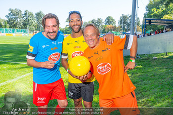 Band Fussball Cup Charity - Sportplatz SV Donau, Wien - So 17.09.2023 - Stani (ALLE ACHTUNG), Cesar SAMPSON, Leo ABERER8