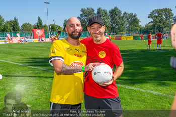 Band Fussball Cup Charity - Sportplatz SV Donau, Wien - So 17.09.2023 - Christopher SEILER, Roman GREGORY21