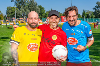 Band Fussball Cup Charity - Sportplatz SV Donau, Wien - So 17.09.2023 - Christopher SEILER, Roman GREGORY, Stani (ALLE ACHTUNG)22