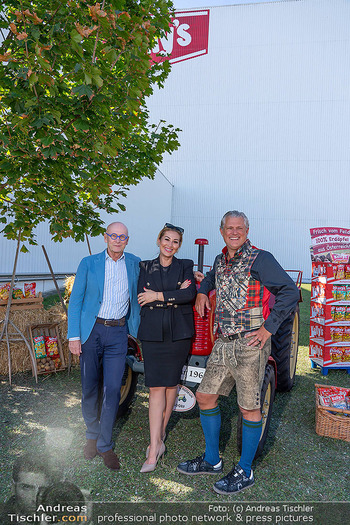 Kelly´s frische Ernte-Dankfest - Kelly´s Firmenzentrale, Wien - Mi 20.09.2023 - Kurt MANN mit Mitarbeiterin, Markus MAREK61