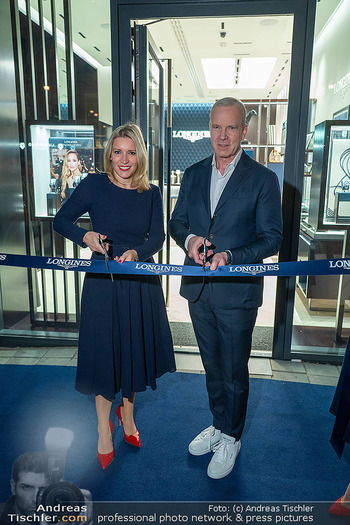 Store Opening - Longines Store, Wien - Do 28.09.2023 - CEO Matthias BRESCHAN, Cornelia REINBACHER114