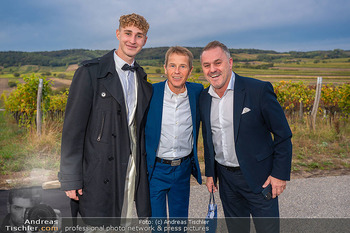 33 Jahre Weingut Hillinger - Weingut Hillinger, Jois - Di 17.10.2023 - Andreas Andi GOLDBERGER, Klaus PANHOLZER, Leo (Jack) HILLINGER j71