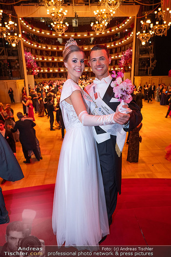 Opernball 2024 - Wiener Staatsoper - Do 08.02.2024 - Valentina BLECKENWEGNER, Alexander HÖFLER380