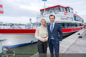 DDSG Flottenerweiterung MS Austria - Schiffsanlagestelle Reichsbrücke, Wien - Mi 06.03.2024 - Martin WINKLER, Birgit WALLNER (Verkehrsbüro)29