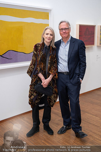 Roy Lichtenstein Ausstellungseröffnung - Albertina, Wien - Do 07.03.2024 - Dorothy LICHTENSTEIN mit Sohn Mitchell23