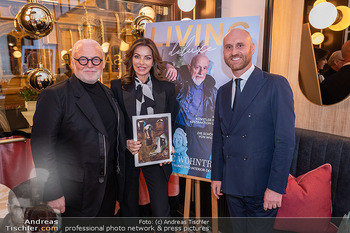 Living Deluxe Magazin Präsentation - Salon Sacher, Wien - Do 12.12.2024 - Wolfgang und Angelika ROSAM, Thomas HOPFGARTNER15