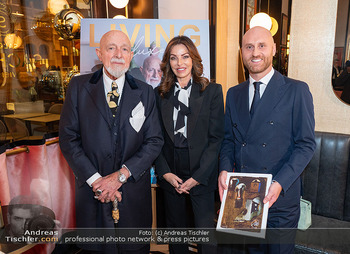 Living Deluxe Magazin Präsentation - Salon Sacher, Wien - Do 12.12.2024 - Markus LÜPERTZ, Angelika ROSAM, Thomas HOPFGARTNER18