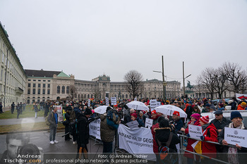 Klickl bei Van der Bellen - Hofburg, Wien - Mo 06.01.2025 - Demonstranten und Polizei vor der Hofburg, Demo, Proteste gegen 2