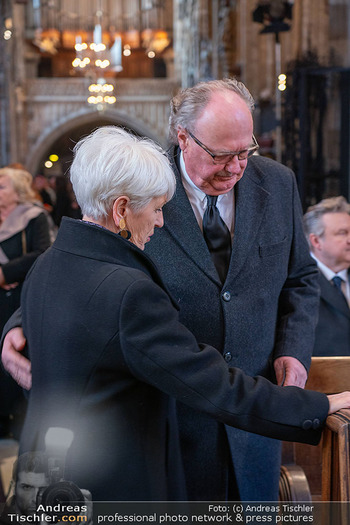 Otto Schenk Trauerfeier - Stephansdom, Wien - Mi 29.01.2025 - Alfons MENSDORFF-POUILLY, Maria RAUCH-KALLAT26