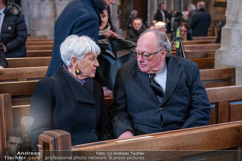 Otto Schenk Trauerfeier - Stephansdom, Wien - Mi 29.01.2025 - Alfons MENSDORFF-POUILLY, Maria RAUCH-KALLAT29