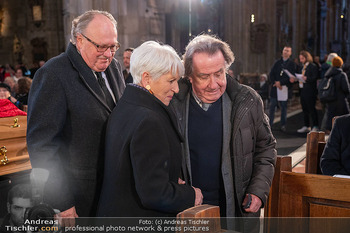 Otto Schenk Trauerfeier - Stephansdom, Wien - Mi 29.01.2025 - Maria RAUCH-KALLAT, Alfons MENSDORFF-POUILLY, Rudolf BUCHBINDER42