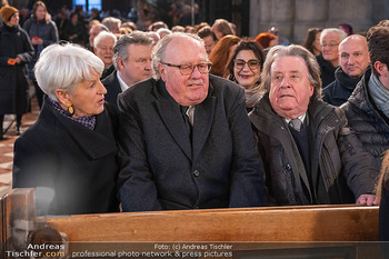 Otto Schenk Trauerfeier - Stephansdom, Wien - Mi 29.01.2025 - Maria RAUCH-KALLAT, Alfons MENSDORFF-POUILLY, Rudolf BUCHBINDER45