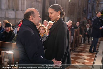 Otto Schenk Trauerfeier - Stephansdom, Wien - Mi 29.01.2025 - Dominique MEYER, Rebecca HORNER50