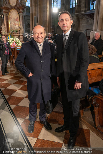 Otto Schenk Trauerfeier - Stephansdom, Wien - Mi 29.01.2025 - Dominique MEYER, Bogdan ROSCIC52