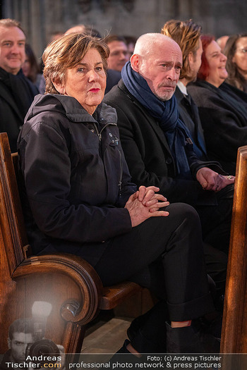 Otto Schenk Trauerfeier - Stephansdom, Wien - Mi 29.01.2025 - Helga RABL-STADLER, Johannes KRISCH53